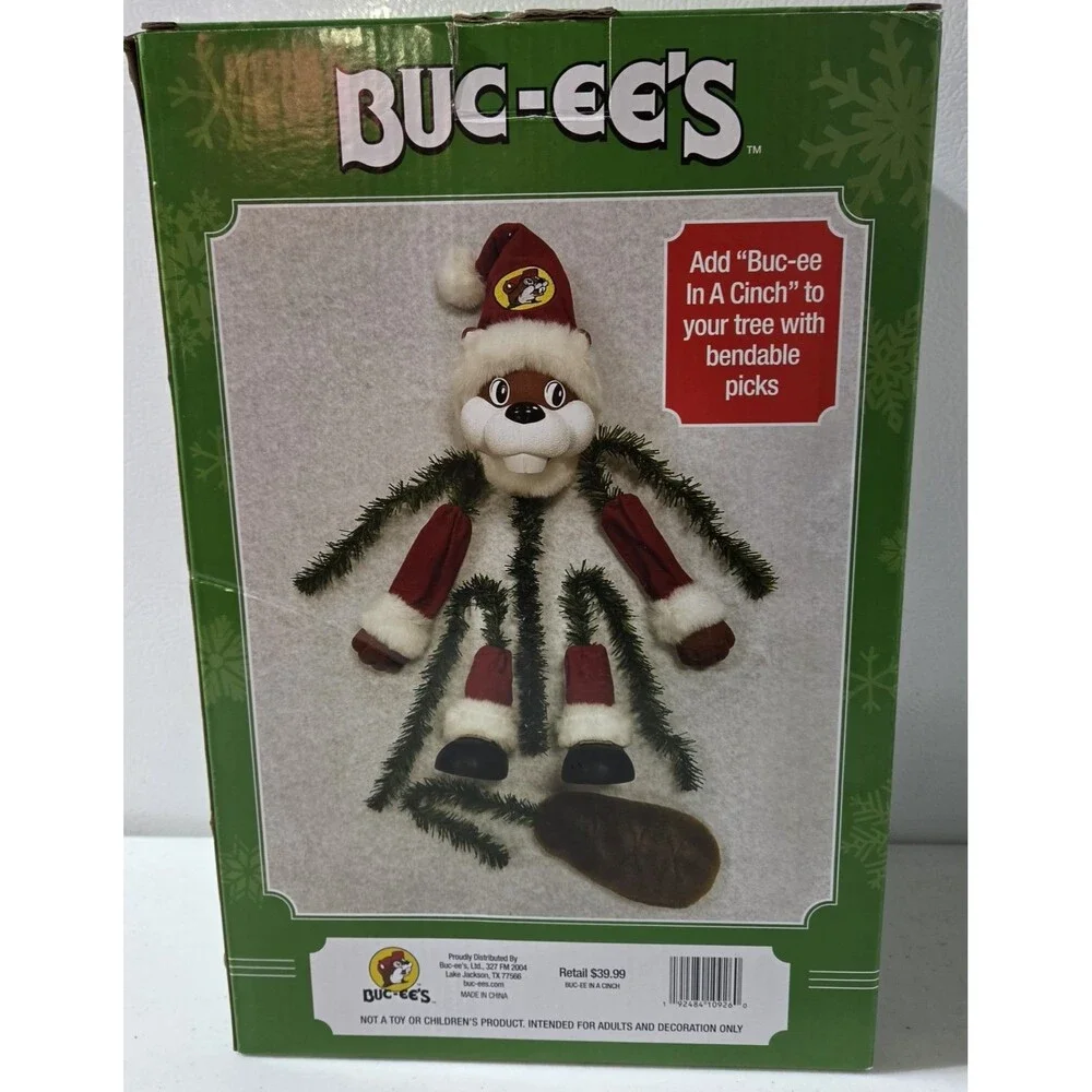 Buc-ee In A Cinch Christmas Treetopper Set Of 6 NEW